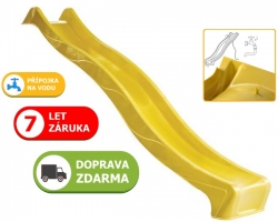 Skluzavka S-line žlutá 2,3 m - 7 let záruka+dárek